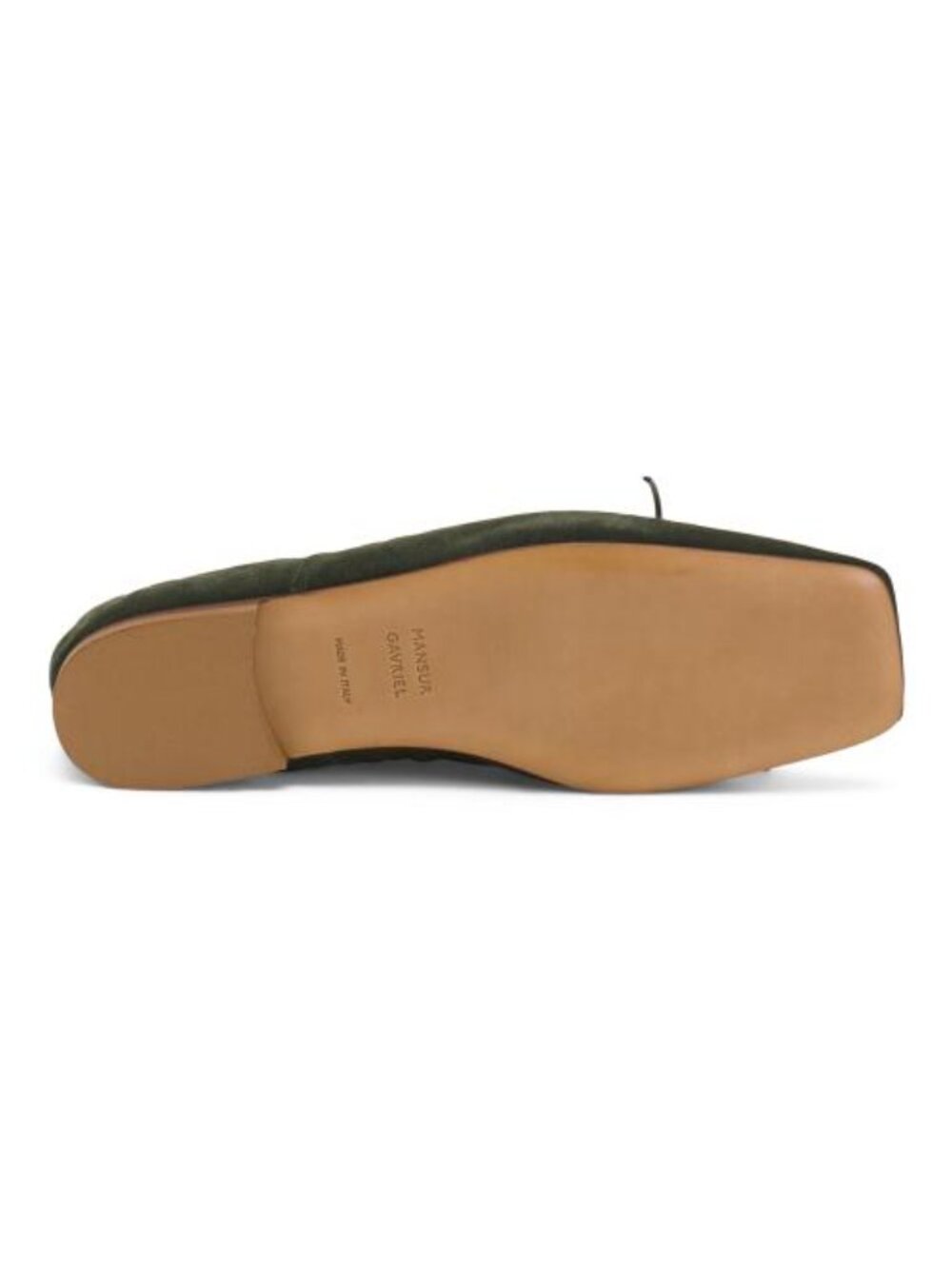 MANSUR GAVRIEL Made In Italy Suede Square Toe Ballerina Flats - Picture 3 of 4